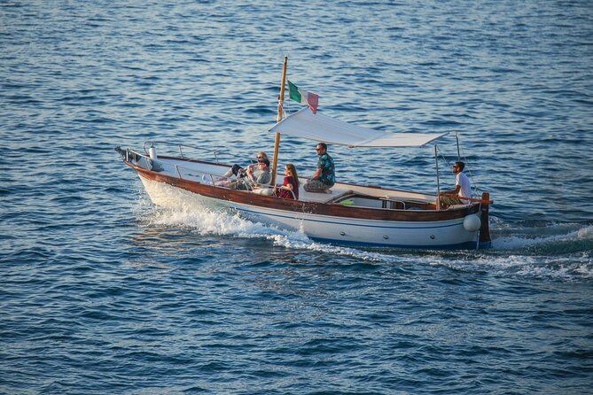 Sorrento Coast Cruise with Limoncello Tasting - Leaving Sorrento with Mount Vesuvius ahead