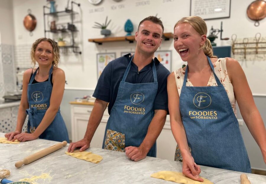 Sorrento: Pasta Masterclass with a Meal and Wine - Gio and Sacha make the difference