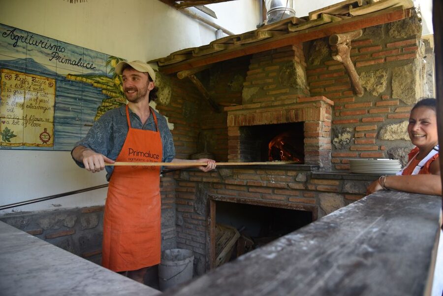 Sorrento: Pizza Lesson, Wine, and Limoncello at a Local Farm - Learning the dough and building your pizza