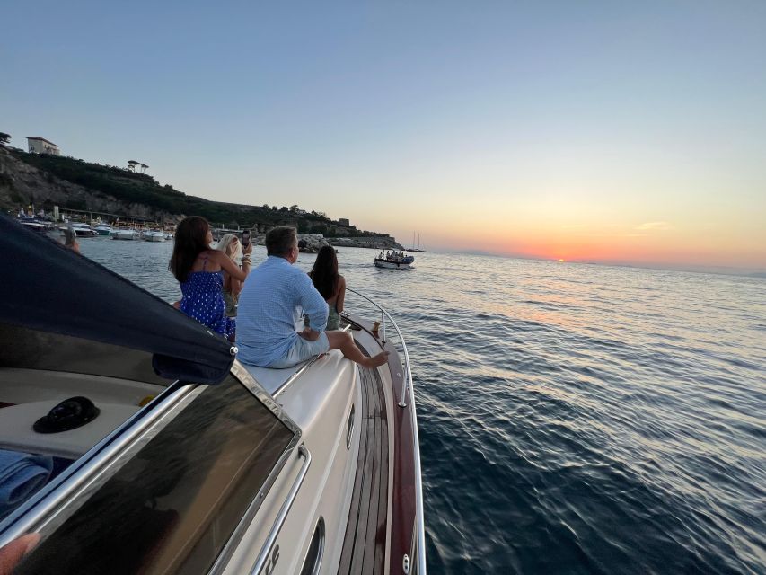 Sorrento: Private Sunset Boat Tour with Music and Aperitif - Queen Giovanna’s Baths from the sea
