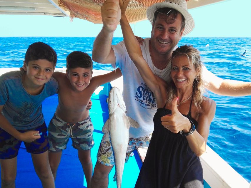 Sorrento: Sea-Fishing Tour with Lunch Onboard - Capri’s White Grotto, Green Grotto, and Faraglioni