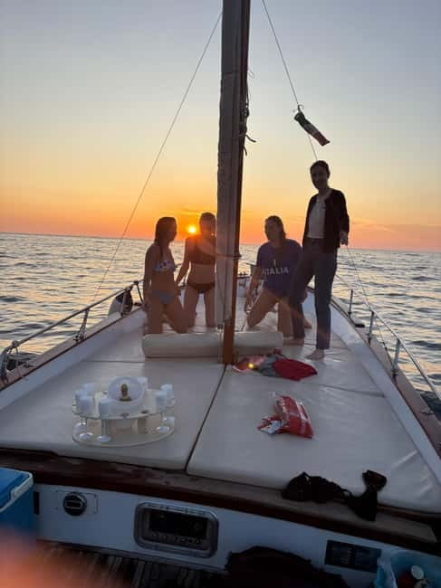 Sorrento Sunset Cruise with Aperitif on Board - Taking the Optional Swim