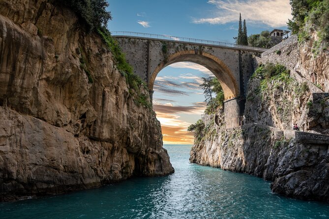 Sunset boat tour of the Amalfi Coast - Praiano, Marina di Praiano, and the Africana Cave