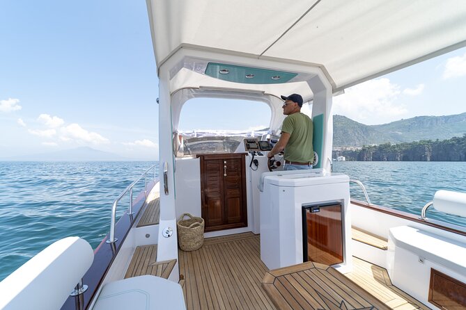 Sunset Private Boat Tour Experience in Positano - Praiano and La Praia beach at sunset