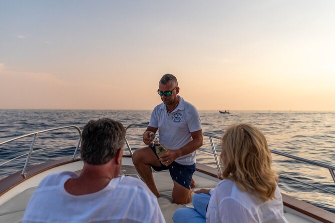 Sunset tour by private boat from Positano, Praiano or Amalfi - Seeing Positano from the water at sunset