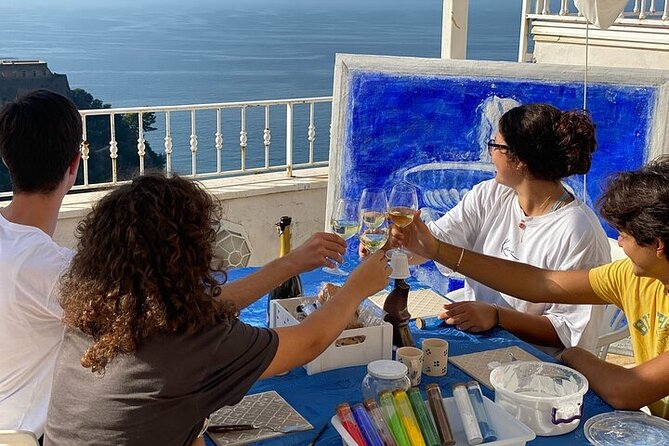 Workshop Fresco Painting & Aperitivo Seaview in Sorrento coast - The aperitivo with a coastal view